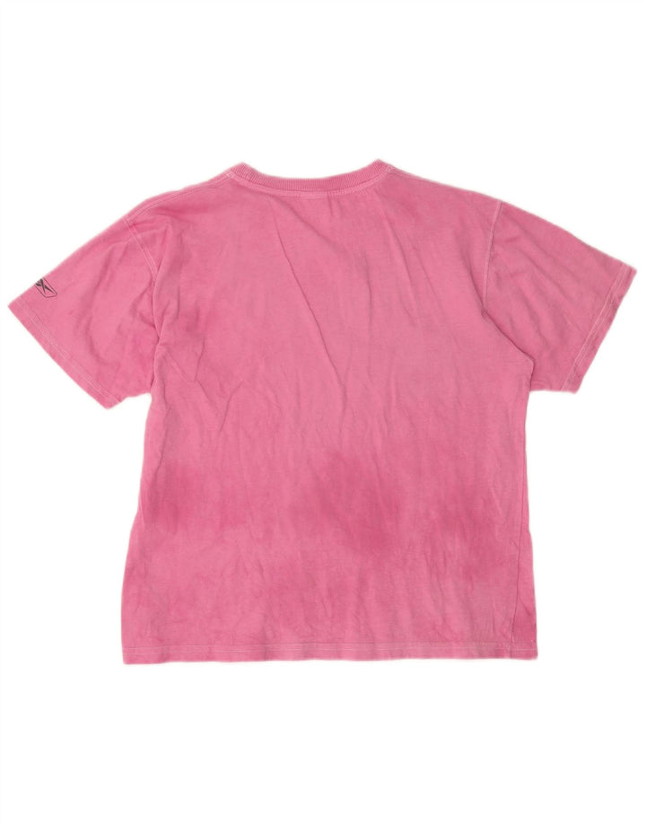 T-shirt grafica da donna REEBOK Top UK 18 XL cotone rosa