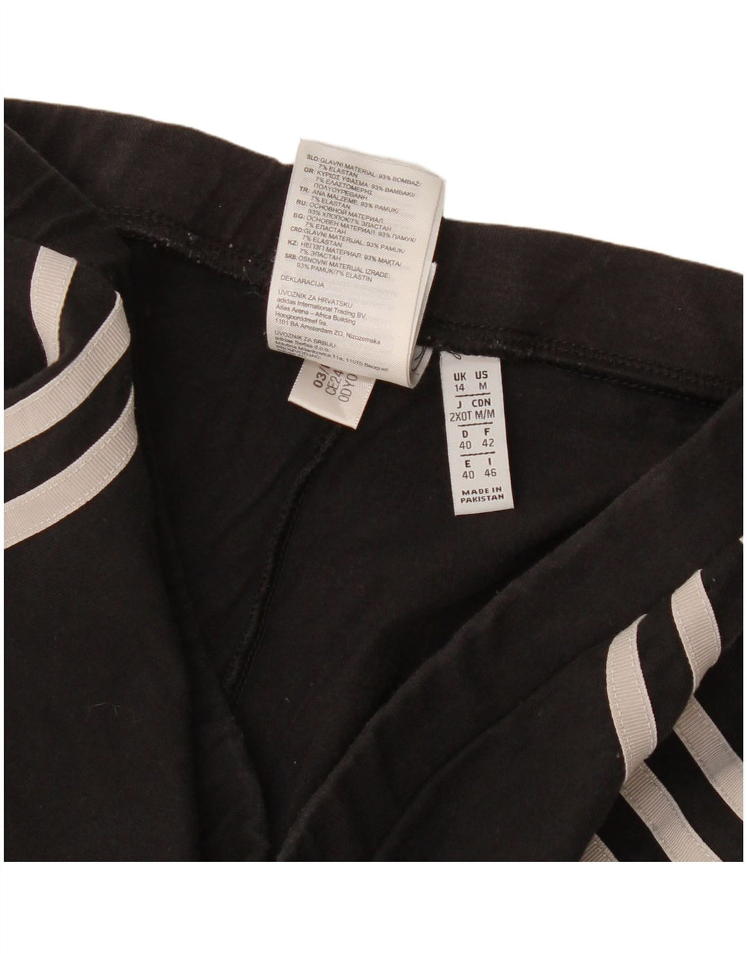 Leggings Adidas da donna UK 14 cotone medio nero
