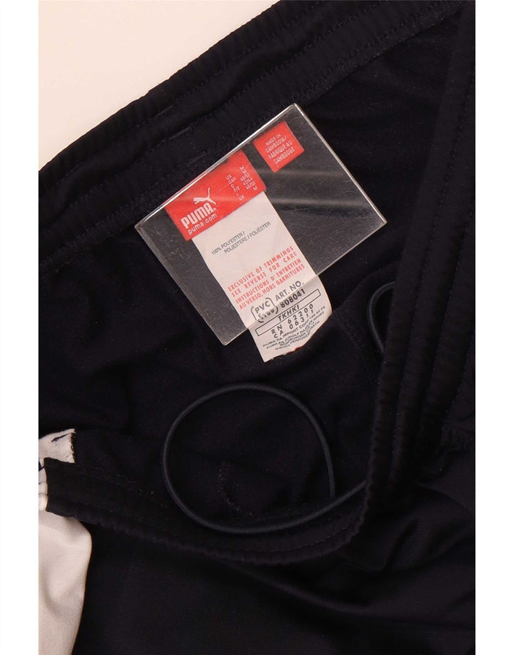 Pantaloni da tuta da uomo Puma Medium in poliestere color block blu navy