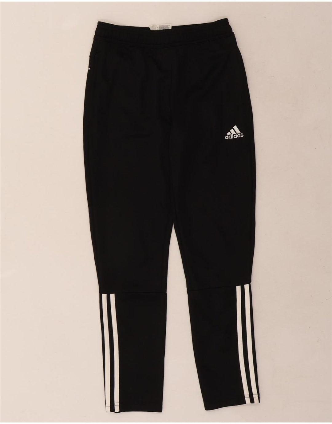 Pantaloni della tuta Adidas Aeroready da ragazzo 11-12 anni in poliestere nero