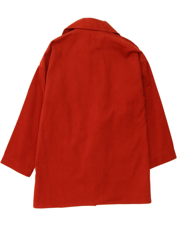 KINSALE SMOCKS Womens Overcoat UK 18 XL Red Cotton Vintage Kinsale Smocks and Second-Hand Kinsale Smocks from Messina Hembry 