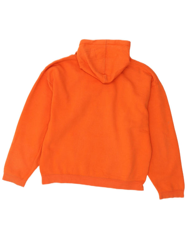 J.America Maglione con cappuccio grafico Princeton da uomo di grandi dimensioni in cotone arancione