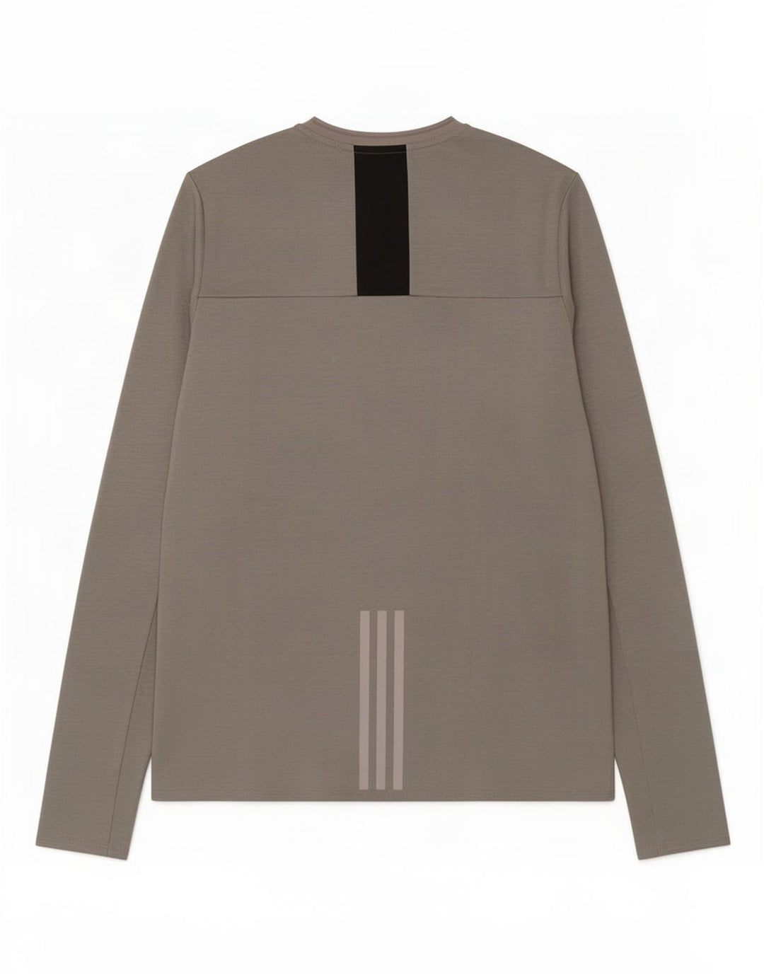 Top Adidas Supernova da uomo a maniche lunghe grigio medio chiazzato