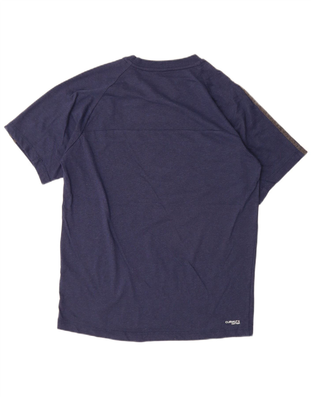 T-shirt Adidas Climalite da uomo Top in cotone blu navy medio