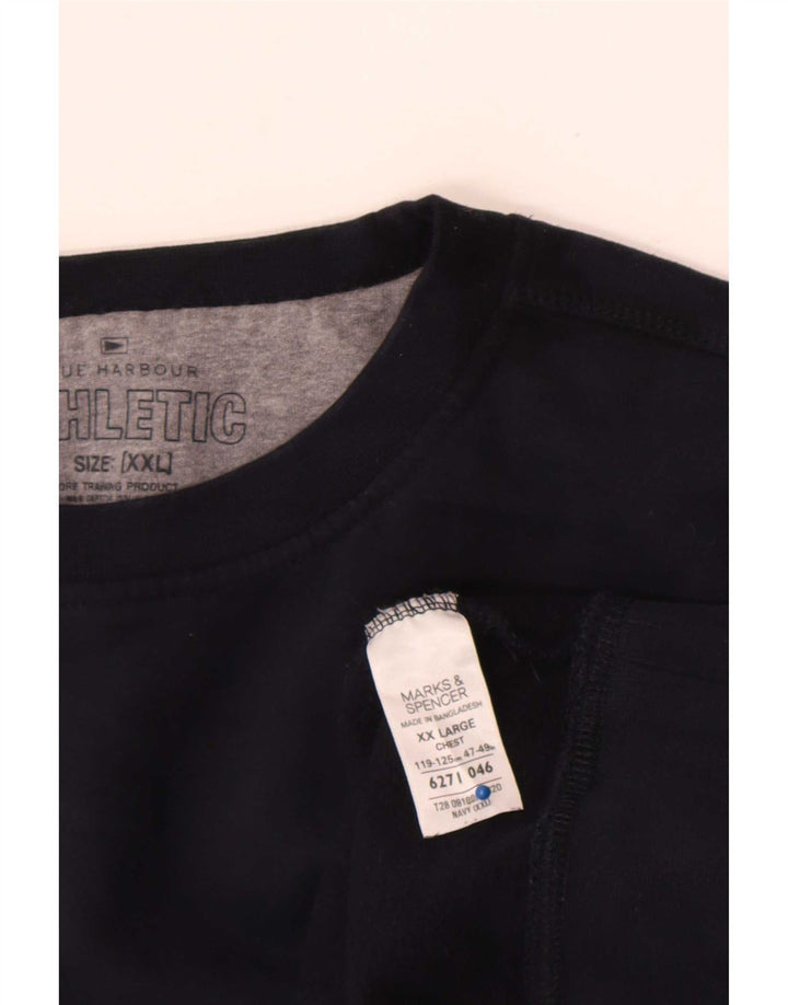 Felpa da uomo Marks & Spencer 2XL cotone blu navy