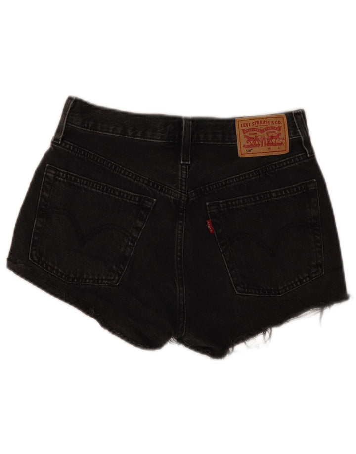 Pantaloncini di jeans Levi's 501 da donna W25 XS in cotone grigio