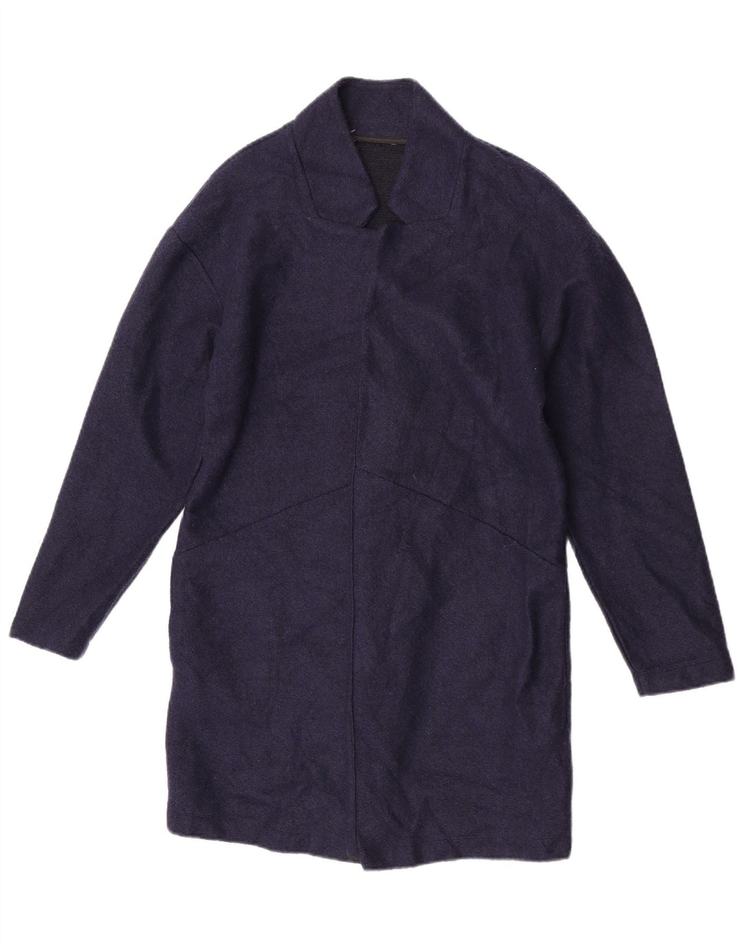 Maglione cardigan lungo da donna Marks & Spencer UK 10 piccolo blu navy