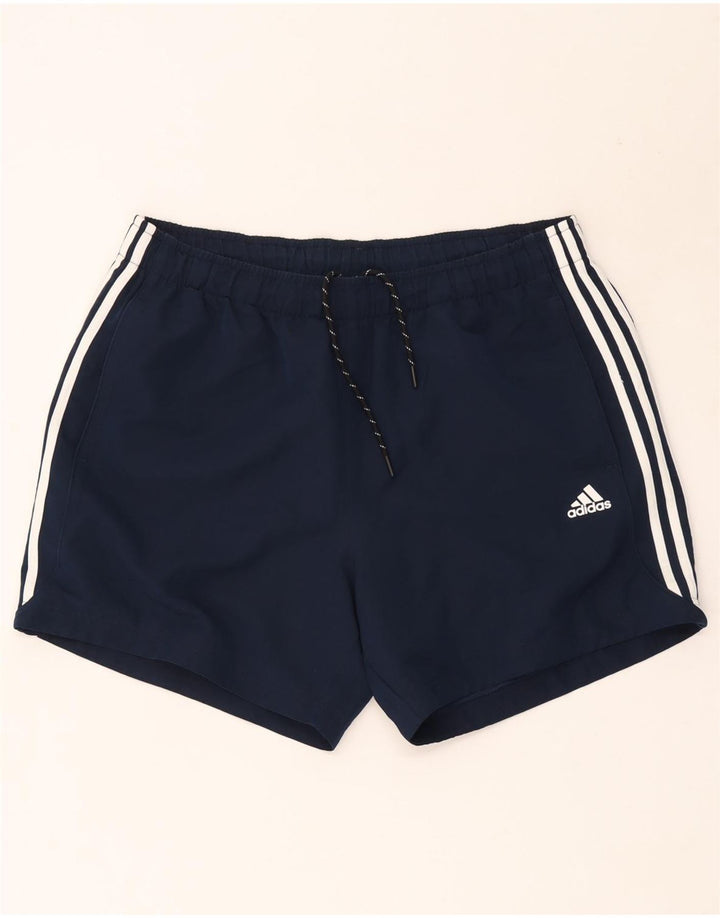 Pantaloncini sportivi Adidas Climalite da uomo XL in poliestere blu navy