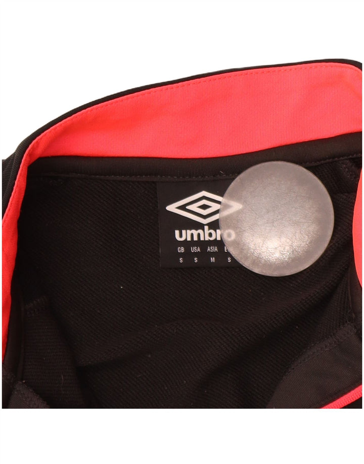 UMBRO Top da tuta pullover con zip e collo da uomo piccolo grigio color block