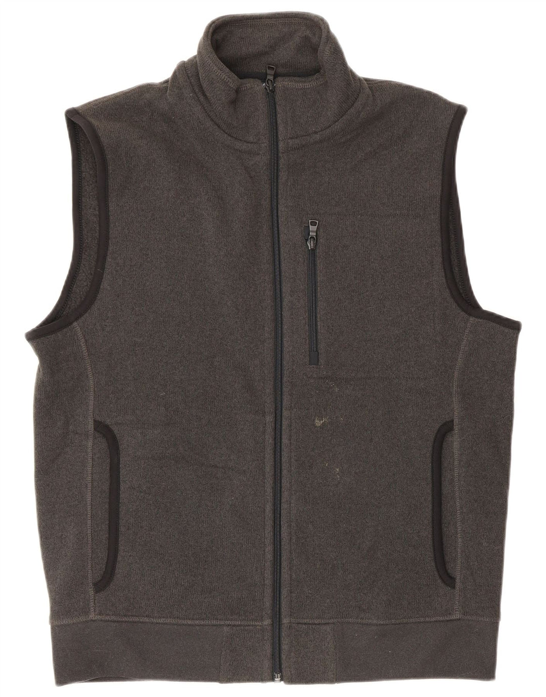 Giacca da ginnastica senza maniche da uomo Marks & Spencer Poliestere grigio medio