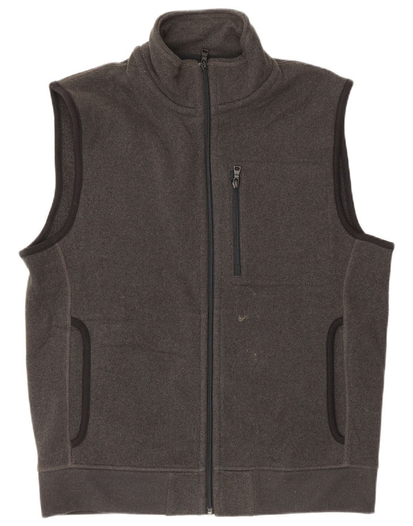 Giacca da ginnastica senza maniche da uomo Marks & Spencer Poliestere grigio medio