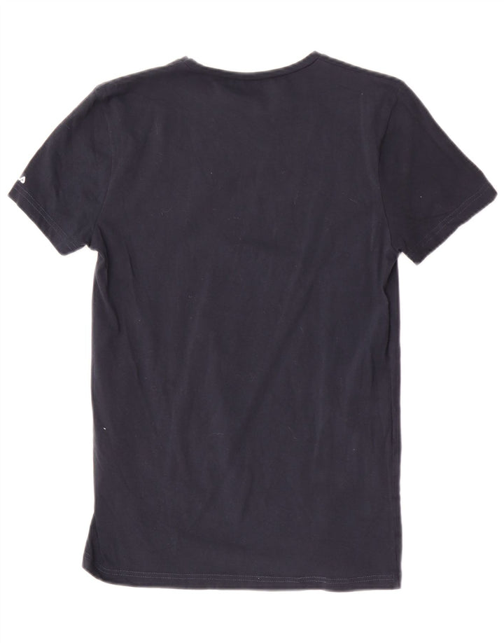 T-shirt Fila da uomo Top Small in cotone blu navy