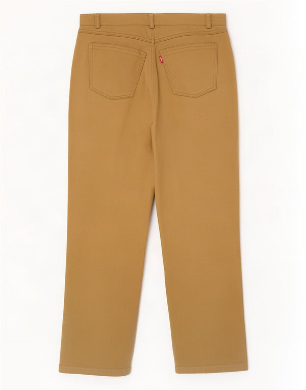 Pantaloni casual dritti da donna Burberry EU 40 medio W28 L27 cotone marrone