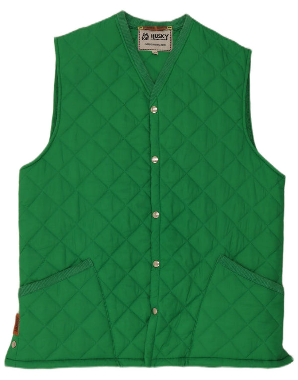 Gilet trapuntato da uomo Husky UK 44 2XL Verde