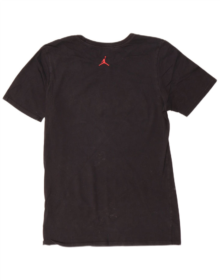 T-shirt grafica da uomo Jordan Top piccola in cotone nero