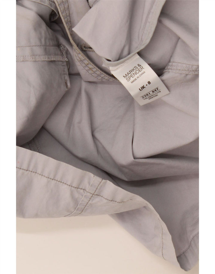 Giacca doppiopetto Marks & Spencer da donna con maniche a 3/4 UK 8 Small Grigio