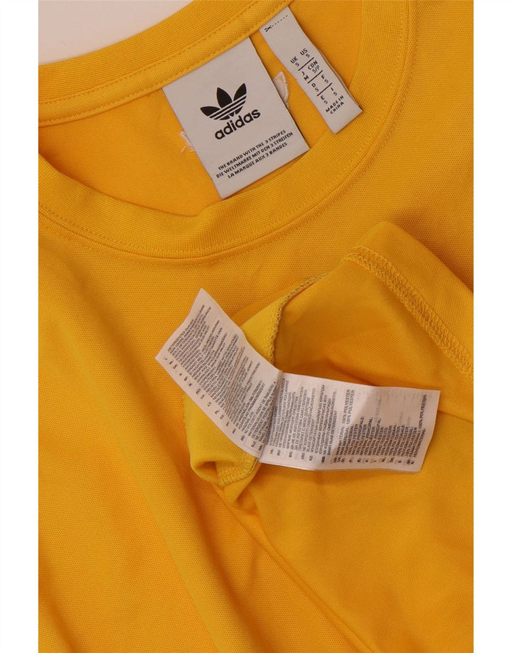 T-shirt grafica da uomo ADIDAS Top Small in poliestere color block giallo