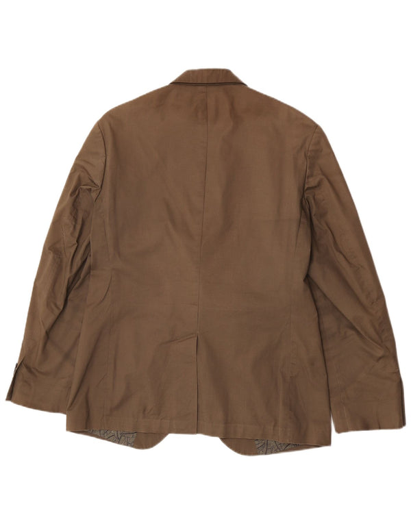 Giacca blazer a 2 bottoni Marks & Spencer da uomo UK 40 cotone kaki medio