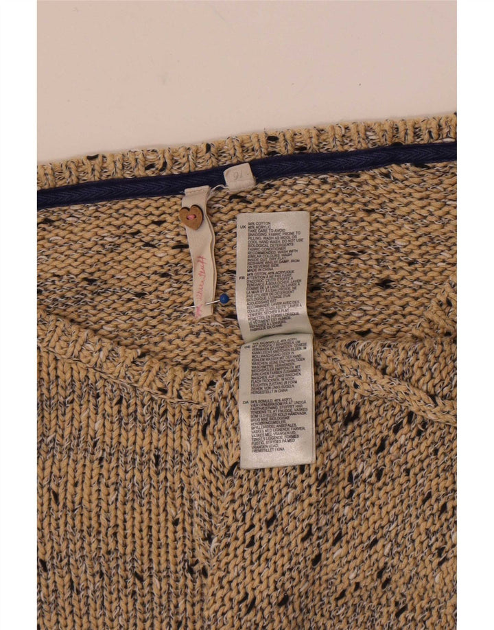 Maglione maglione con scollo a barca da donna di White Stuff UK 16 Grande beige screziato