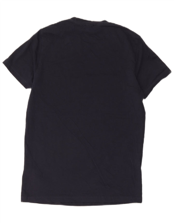 T-shirt grafica da uomo Diesel Top in cotone blu navy medio