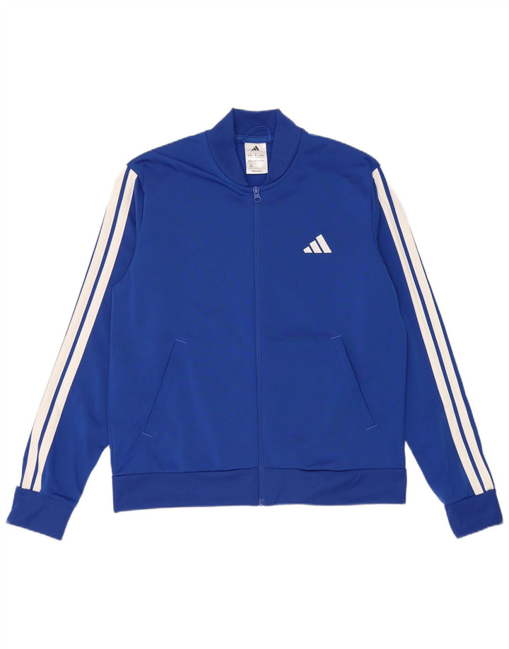 Giacca Top della tuta da ragazzo Adidas 12-13 anni in poliestere blu