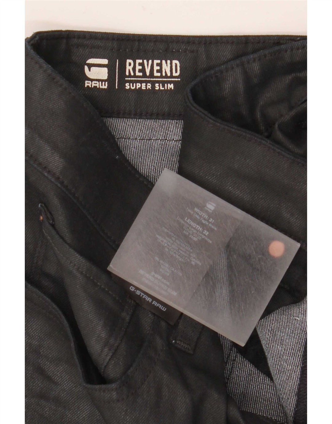 Jeans super slim G-Star Revend da uomo W31 L32 cotone nero