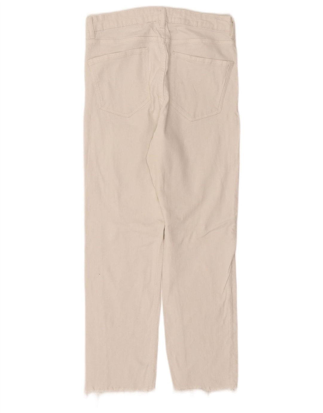 Jeans dritti da donna Zara EU 40 medio W30 L27 bianco