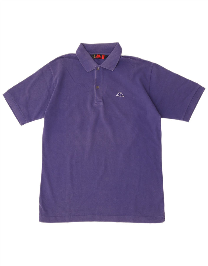 Polo Kappa da uomo in cotone viola medio