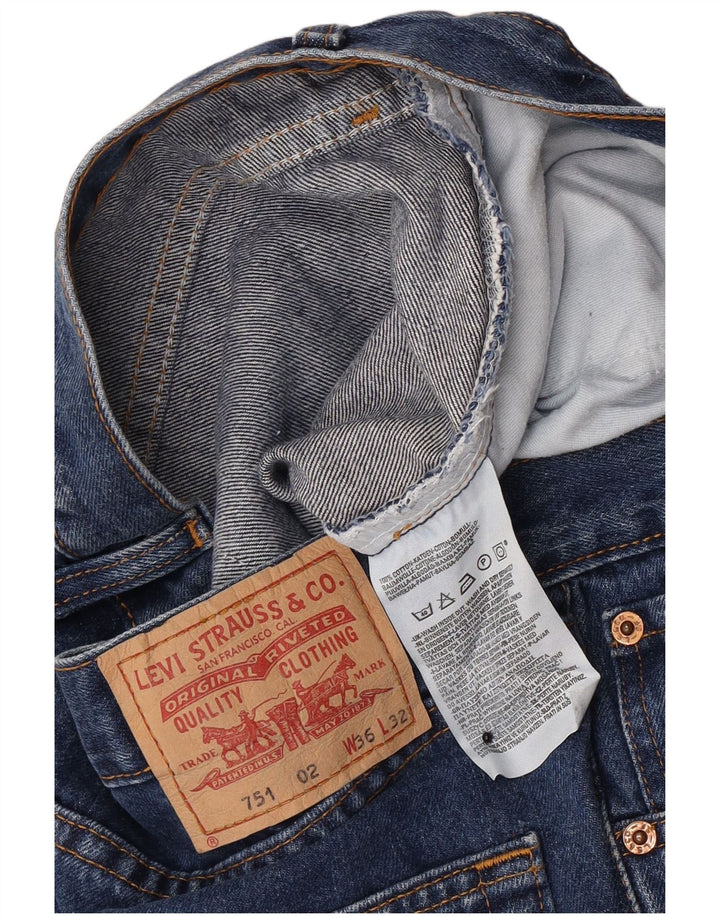 Levi's Uomo 751 Jeans dritti regolari W36 L32 Cotone Blu