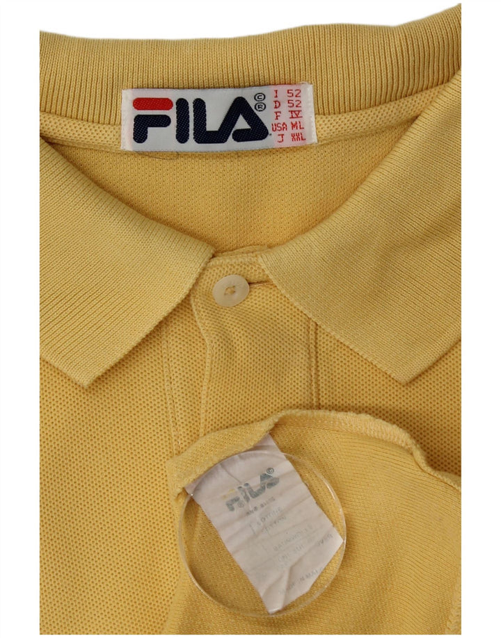 Polo Uomo Fila IT 52 Large Giallo Cotone