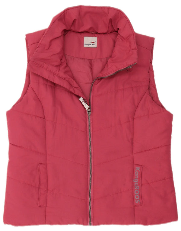 Gilet imbottito da donna Kangaroos UK 16 grande rosa poliestere