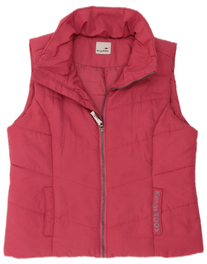 Gilet imbottito da donna Kangaroos UK 16 grande rosa poliestere