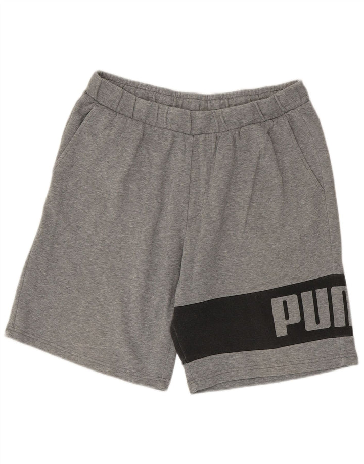 Pantaloncini sportivi grafici da uomo Puma XL grigio color block