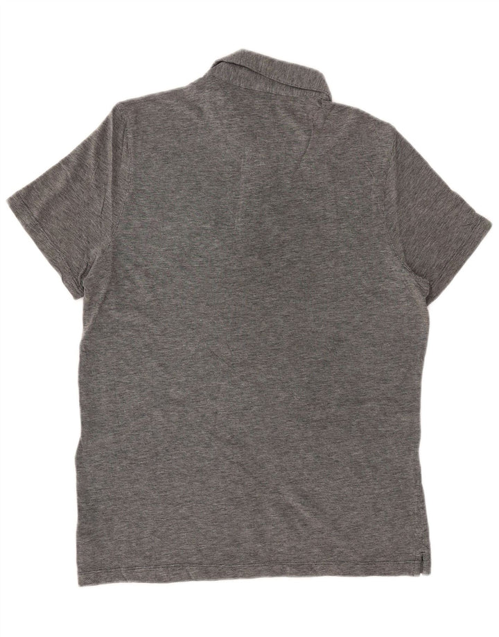 Polo da uomo MICHAEL KORS in cotone screziato grigio medio