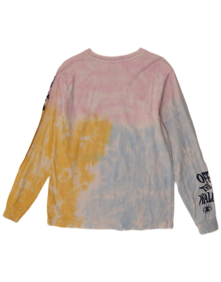 Vans Top grafico da donna a maniche lunghe UK 14 Tie Dye multicolore medio