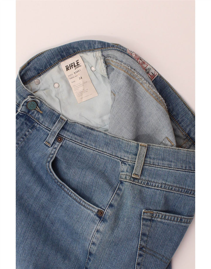RIFLE Womens Straight Jeans W34 L32  Blue Cotton Classic Vintage Rifle and Second-Hand Rifle from Messina Hembry 