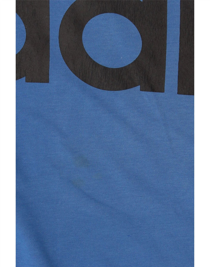 Maglietta grafica Adidas Climalite da uomo XL blu