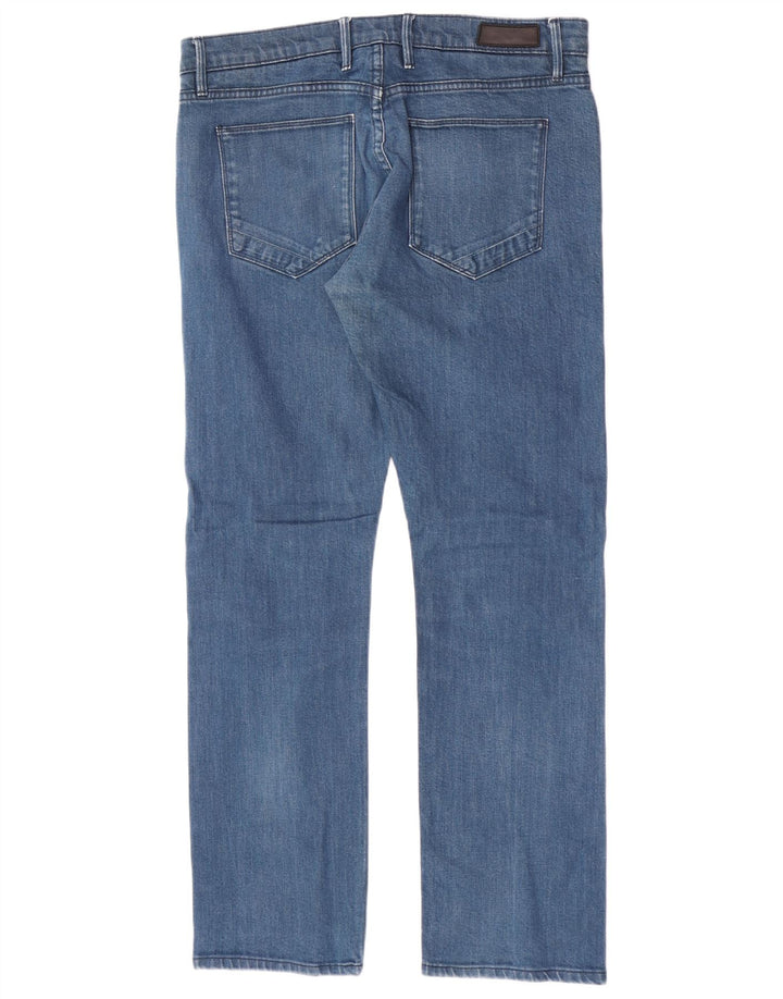 Jeans slim da uomo Marks & Spencer Autograph W36 L30 cotone blu