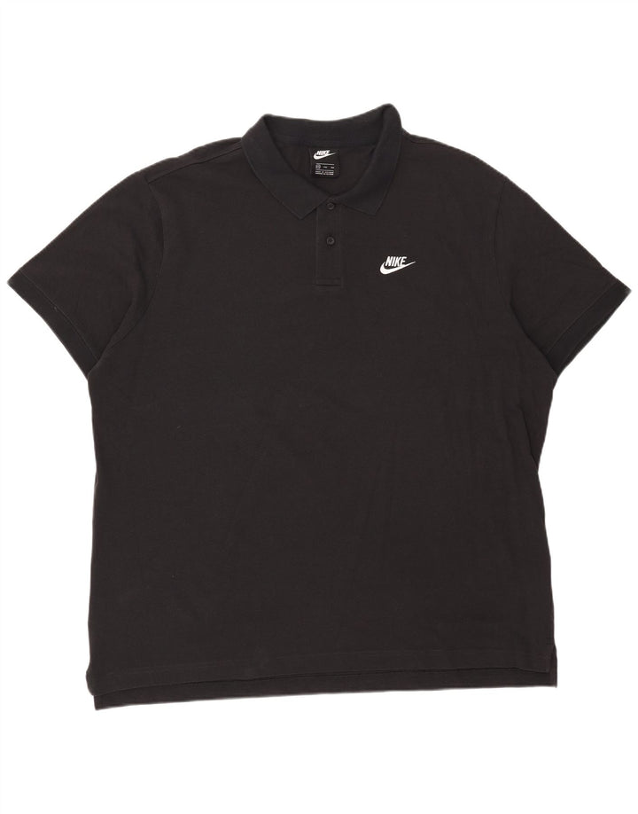 Polo Nike da uomo 2XL in cotone nero