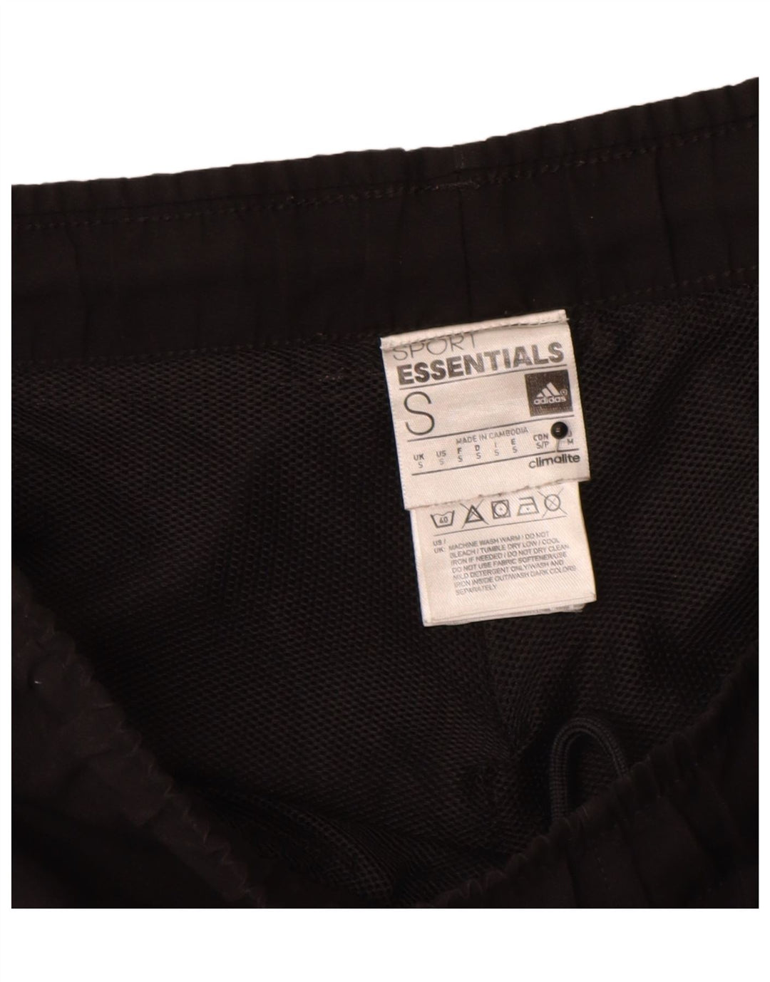 Pantaloncini sportivi Adidas Climalite da uomo piccoli neri