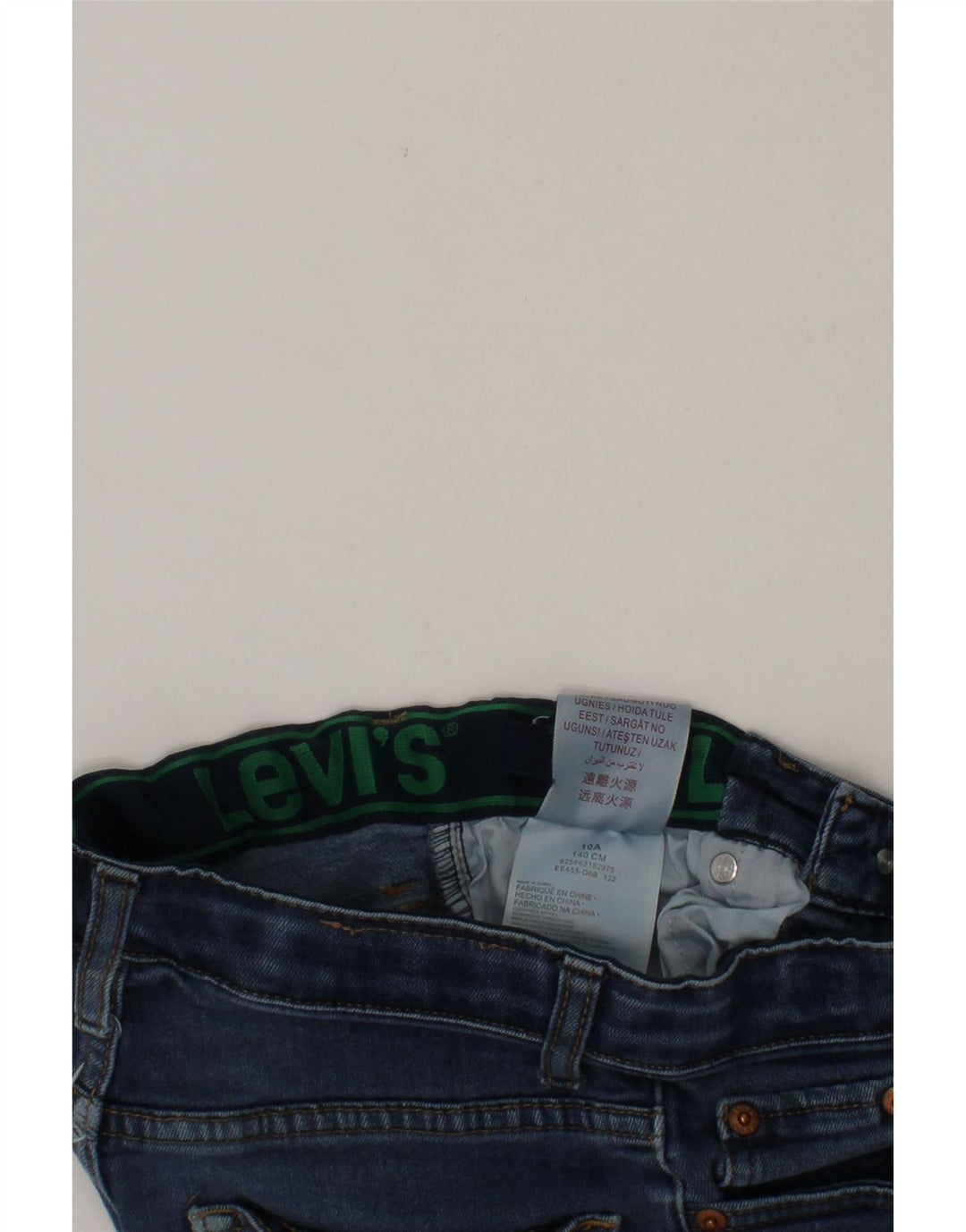 LEVI'S Boys Denim Shorts 9-10 Years W24  Blue Cotton Vintage Levi's and Second-Hand Levi's from Messina Hembry 