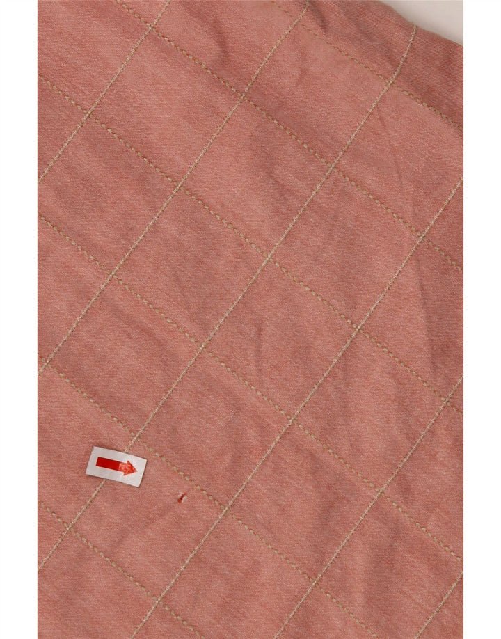 TRUSSARDI JEANS Camicia Uomo A Quadri Grandi Rosa In Cotone