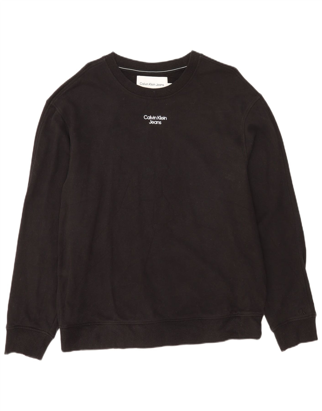 Felpa da uomo Calvin Klein Jeans Maglione XL Cotone nero