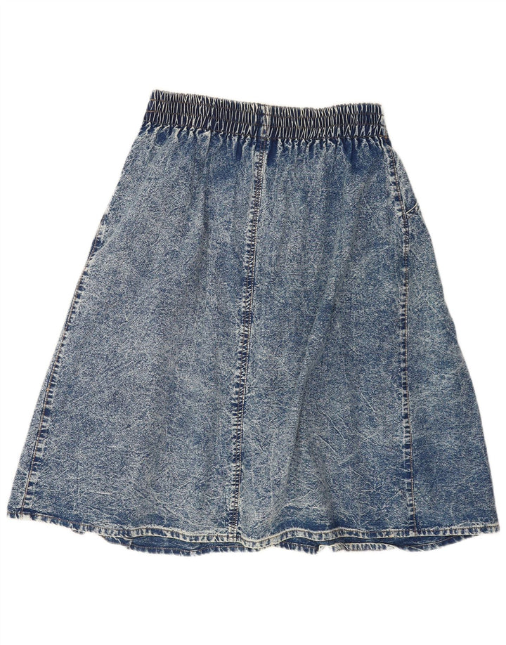 Gonna di jeans vintage da donna W32 grande blu
