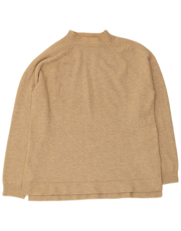 Maglione maglione a collo alto da donna Indi & Cold UK 14 Poliestere beige medio