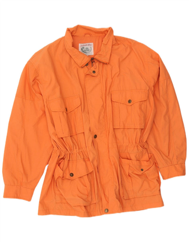 Giacca utilitaria oversize da uomo St John's Bay UK 44 2XL Poliestere arancione