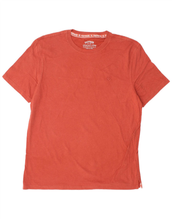 FAT FACE T-shirt da uomo Top Large in cotone arancione