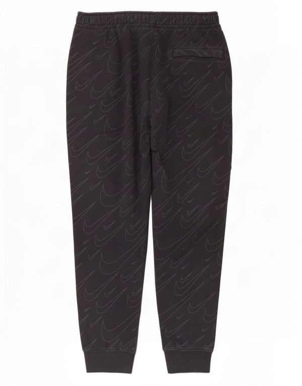 Nike Mens Graphic Tracksuit Trousers Joggers Large Black Cotton