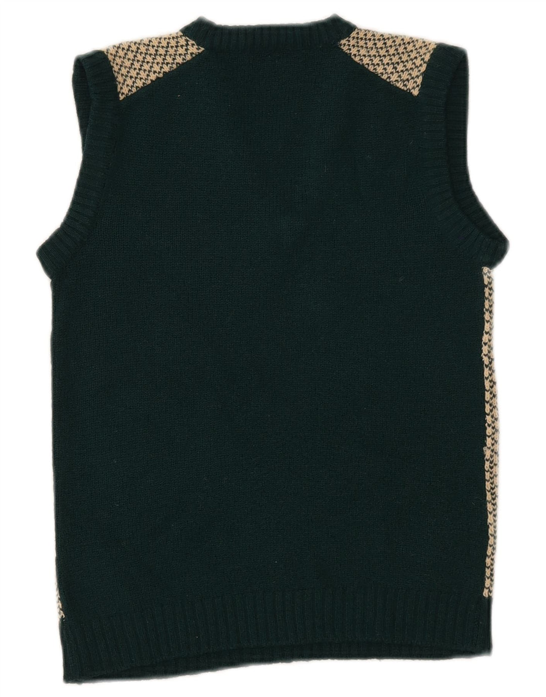 Canotta corta da donna VINTAGE UK 4 XS Verde Fair Isle