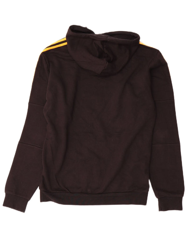 Felpa con cappuccio grafica da uomo Adidas piccola in cotone nero